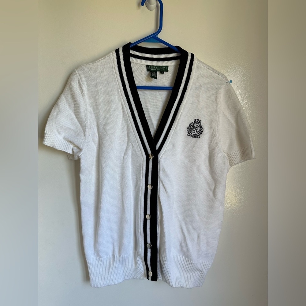 White Ralph Lauren Cardigan, size L